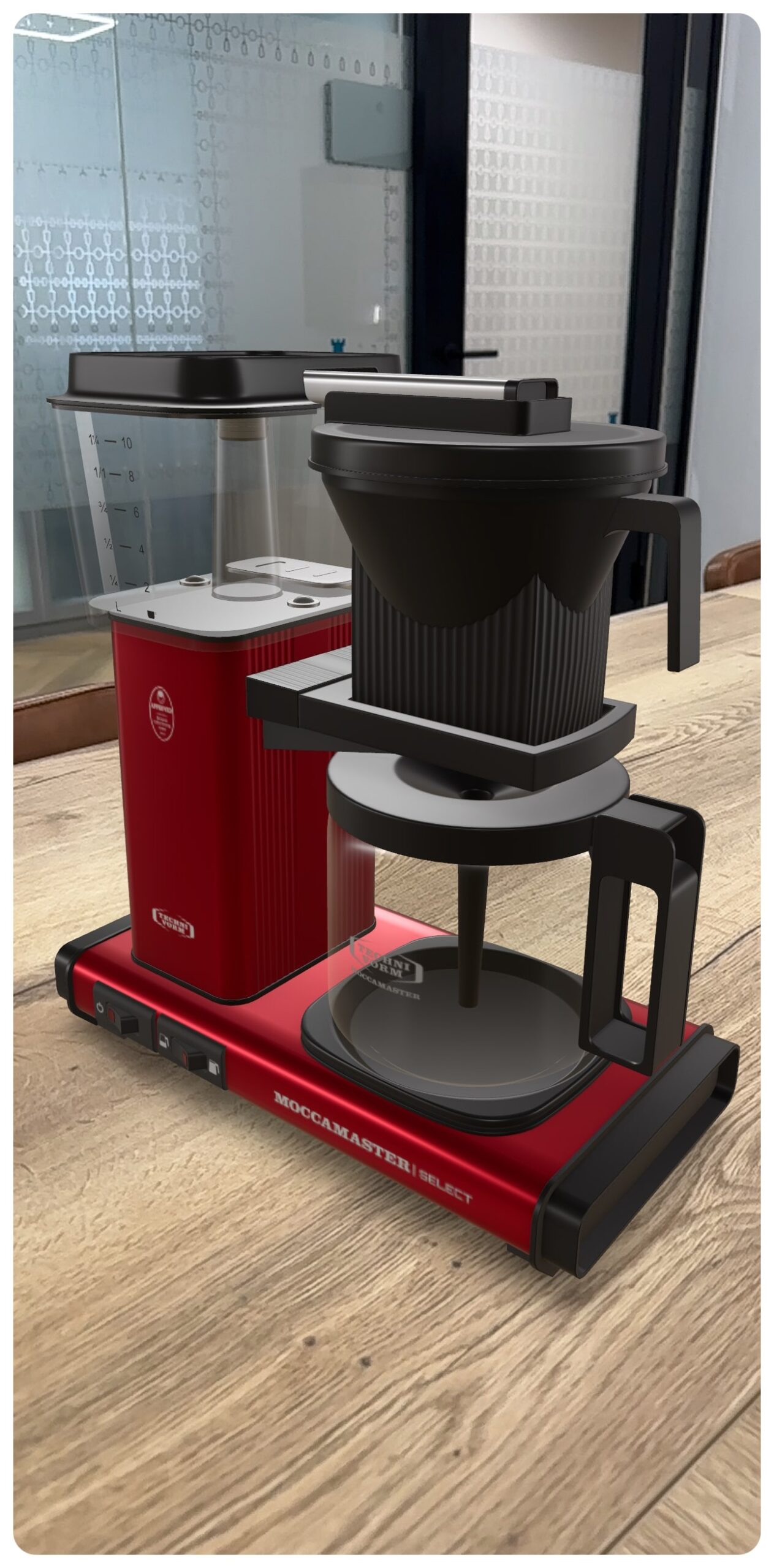 Moccamaster AR preview red coffee machine via Zieny